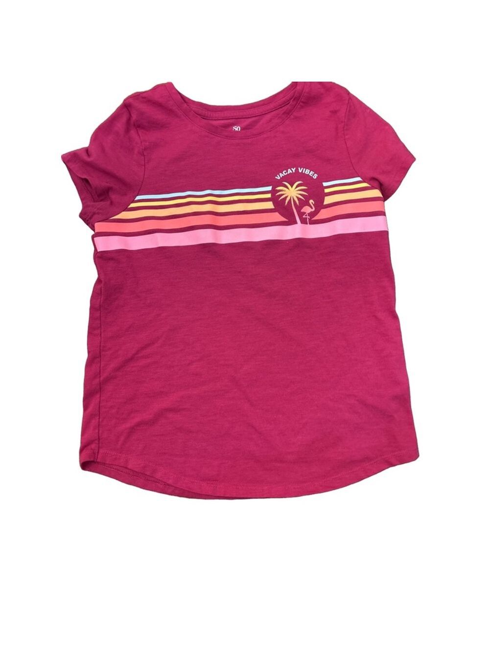 Girls SO T-Shirt L (10/12) Crimson Multicolor